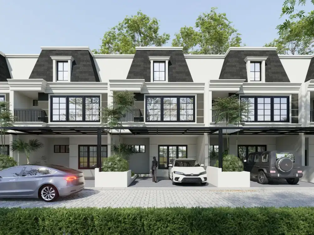Unit Sangat Terbatas! Rumah Idaman Modern American Classic, Cicilan Ringan Bonus AC & Kanopi