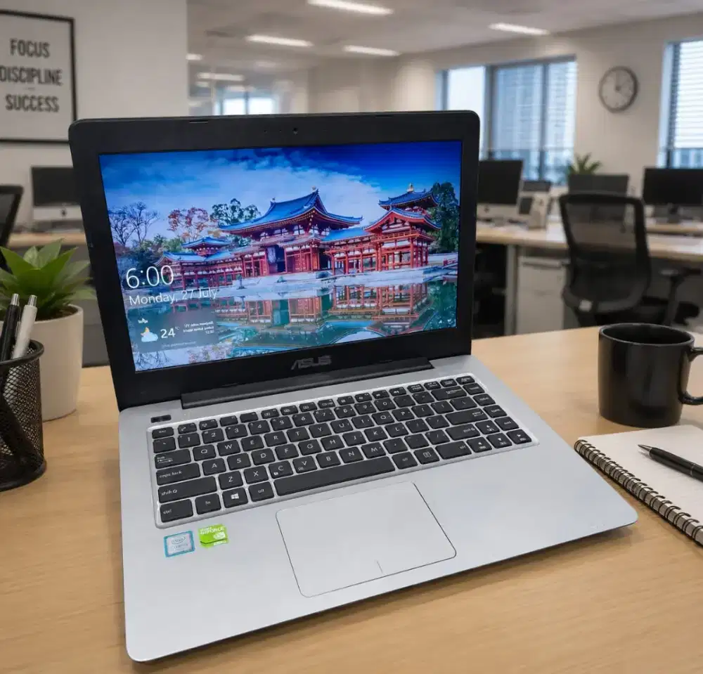 LAPTOP ASUS CORE I5 GEN-7 (8GB/240GB) NVIDIA 930MX 2GB, SIAP PAKAI