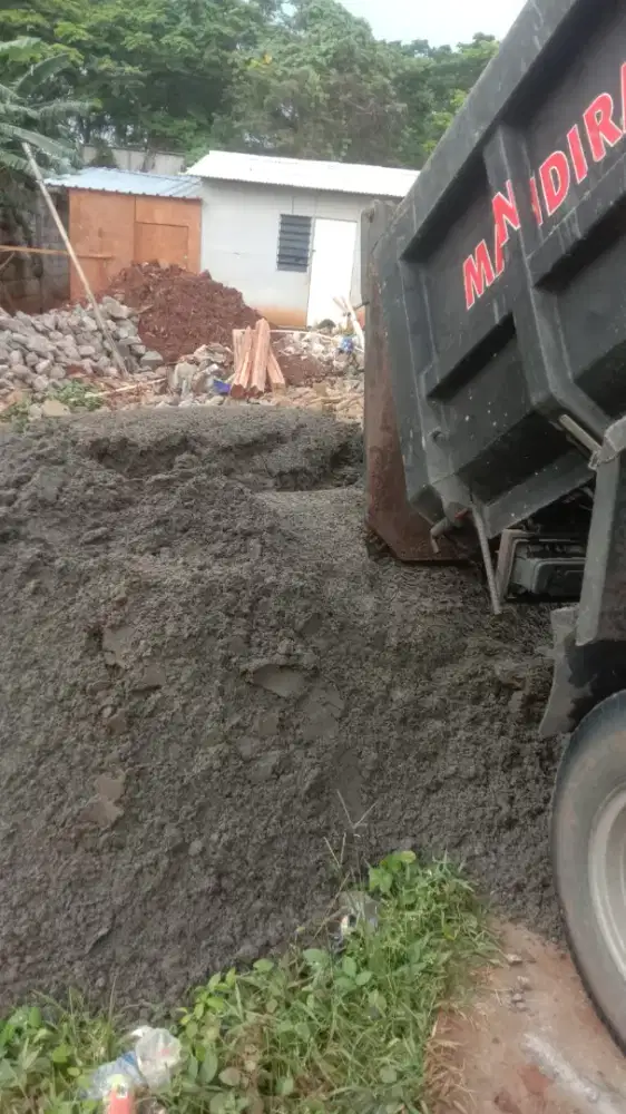 Material pasir celup batu split batu belah pondasi