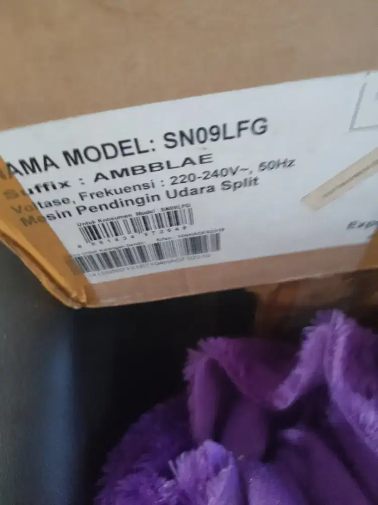 Di jual AC LG model SN 09LFG