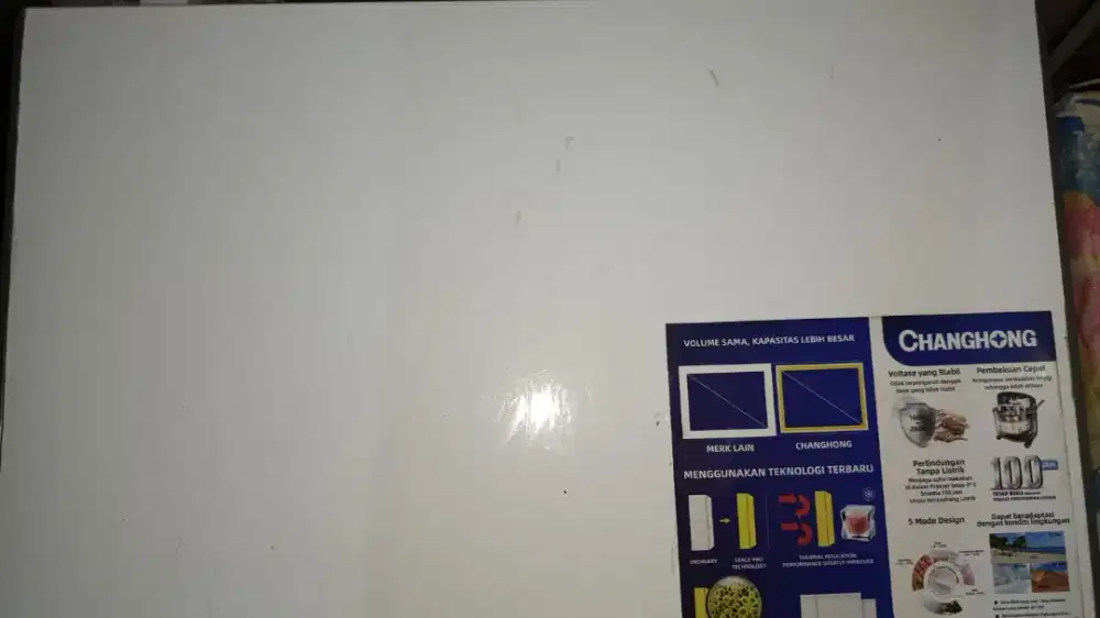 freezer merk changhong 200 ltr