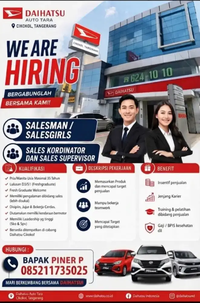 Loker Daihatsu Tangerang.