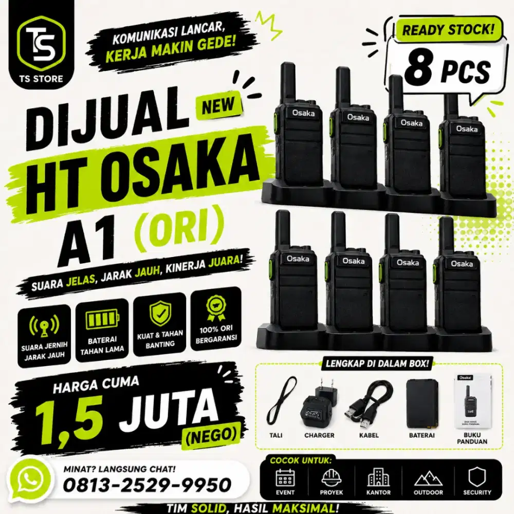 JUAL CEPAT 8 PCS HT OSAKA (NEW-NEGO)