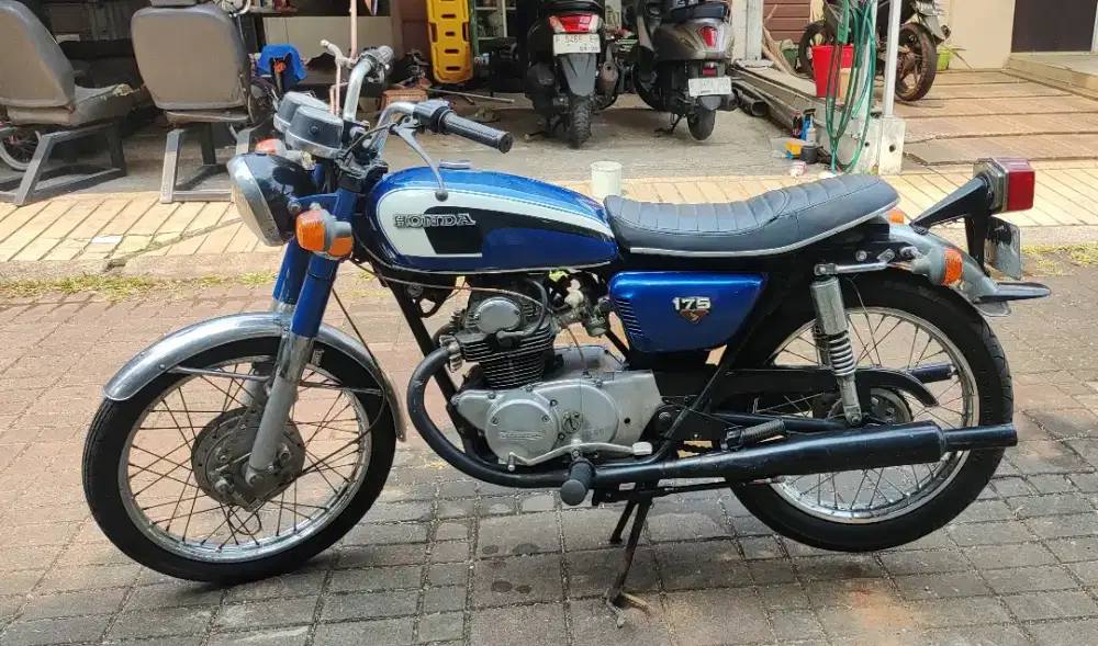 Honda CB175 1973 Twin classic CB 175 200 FP plat B Tangsel