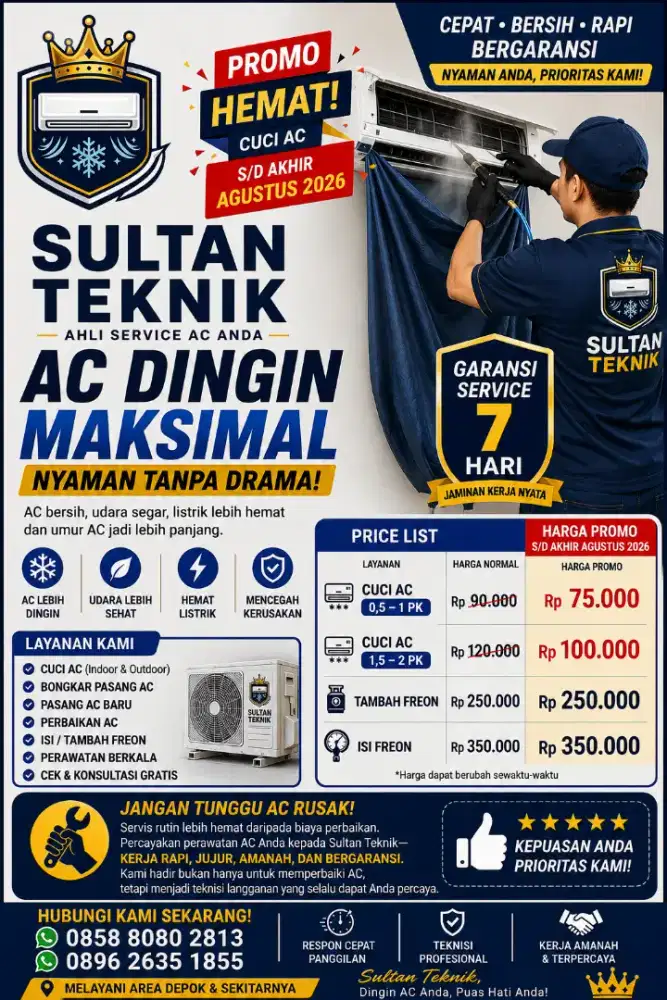 SULTAN TEKNIK - JASA SERVICE AC DEPOK