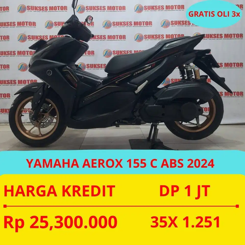 YAMAHA AEROX 155 C ABS 2024 DP MURAH 1 JUTA GUYSS