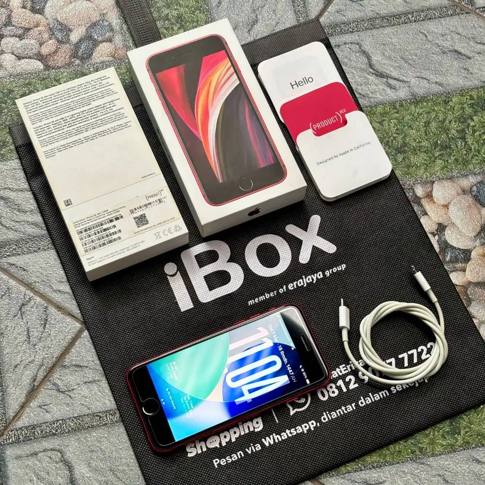 iPhone SE 2020 128 RED IBOX Fullset, Mint Condition