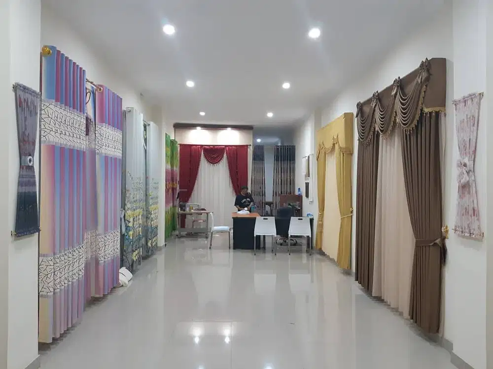 Pesan Gorden Blackout Pasang Sekat Klinik Hordeng Pintu Gordyn Vitrase