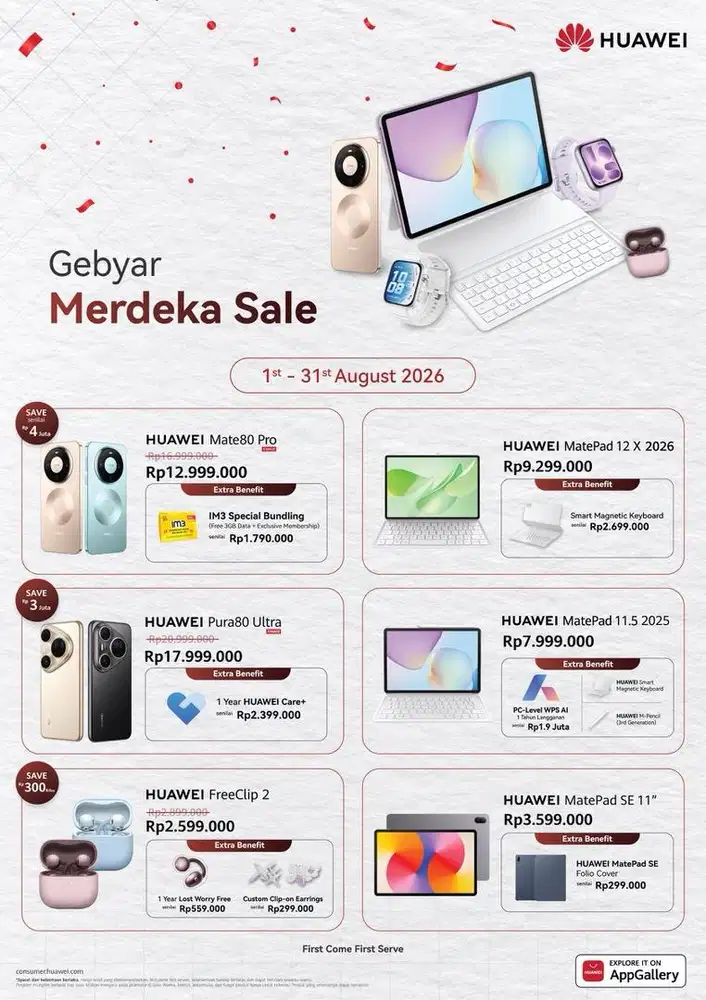 Hp, Pad, Watch dan Buds Huawei