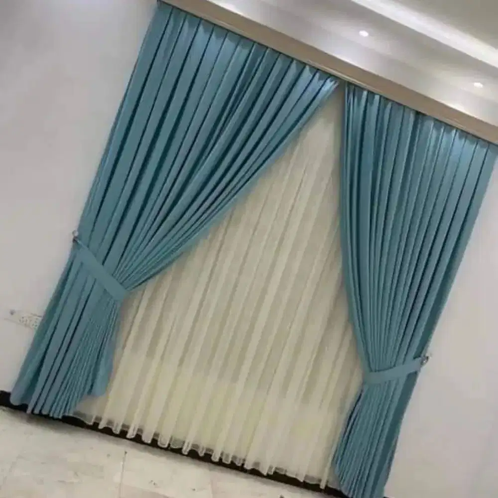 Pasang Tirai Gorden Jendela Gordyn Mewah Hordeng Terbaru Murah