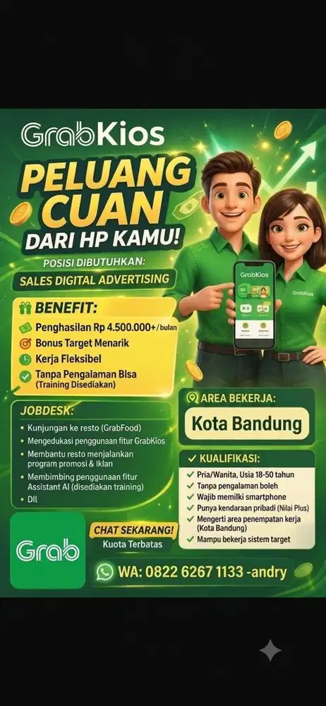 Dicari team untuk yang mau kerja aja