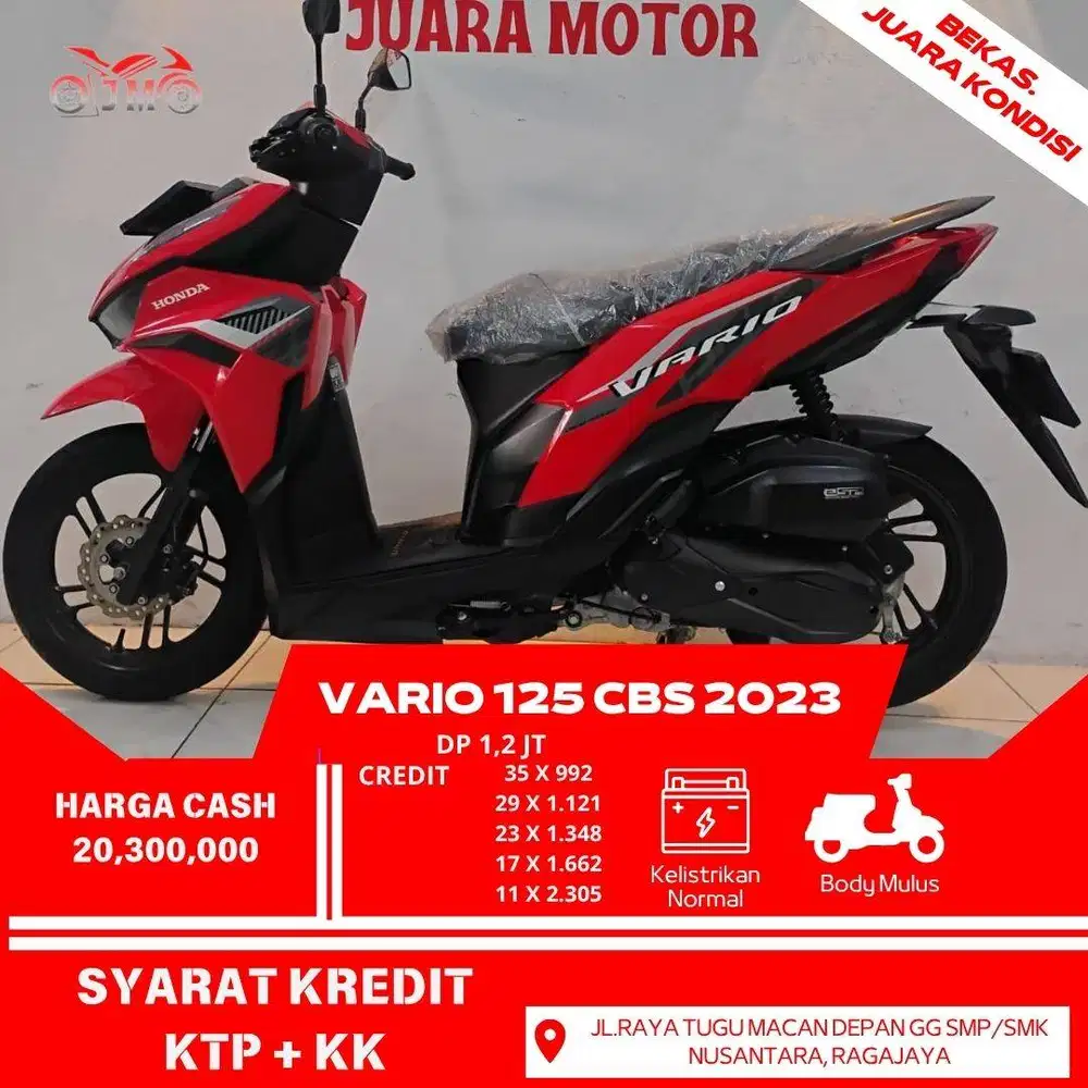 VARIO 125 CBS ISS 2023 CREDIT PROSES MUDAH DAN CEPAT DIBANTU SMPAI ACC