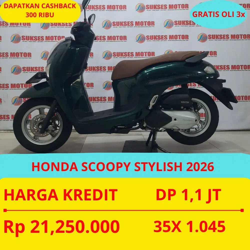 HONDA SCOOPY STYLISH 2026 DP MURAH 1,1 JUTA GUYSS