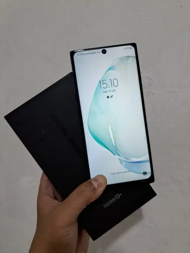 Samsung note 10+ spek 12/256 kel fullset