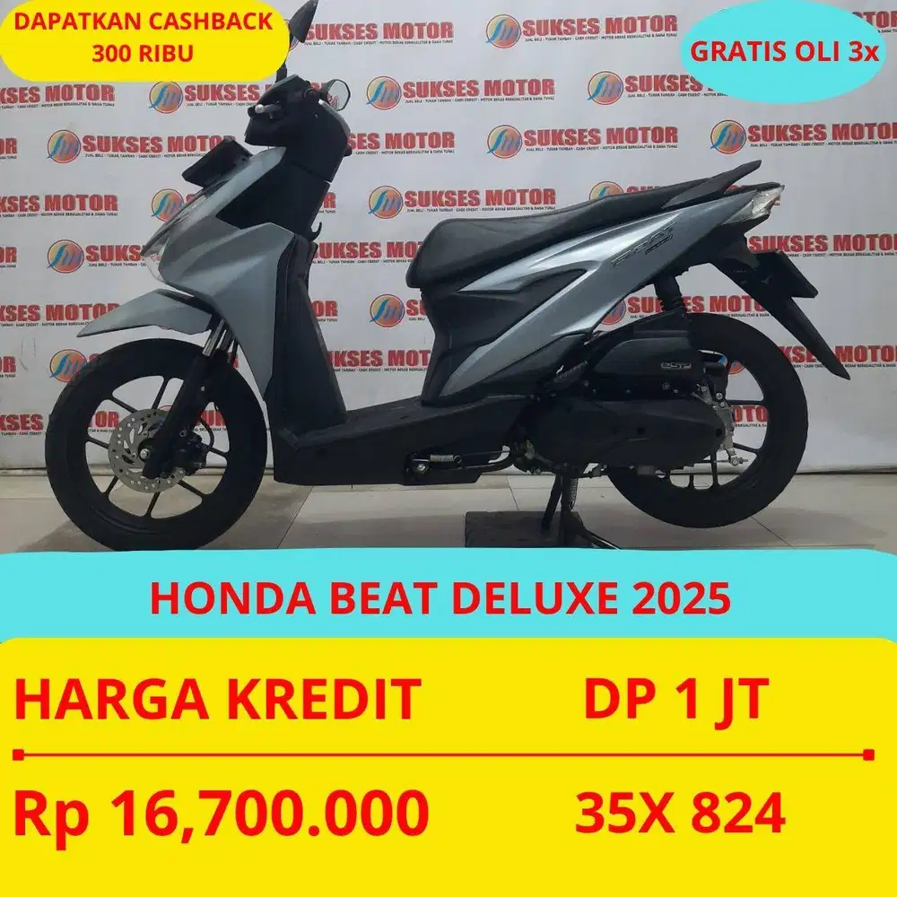 HONDA BEAT DELUXE 2025 DP MURAH 1 JUTA GUYSS