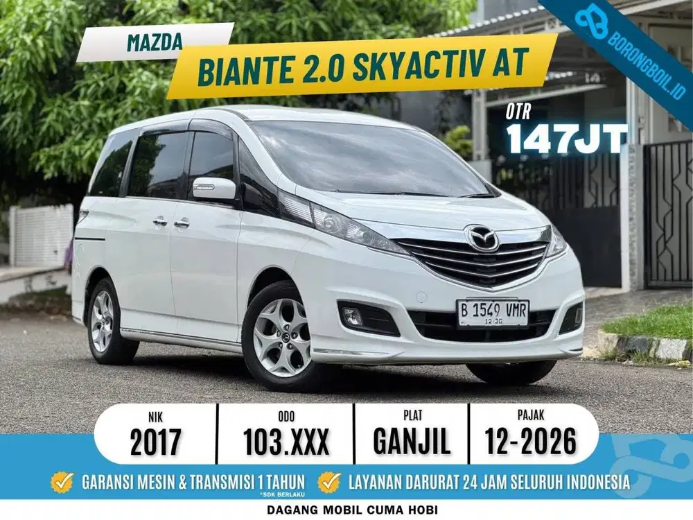 Mazda Biante 2.0 AT Putih 2017 DP 10 juta