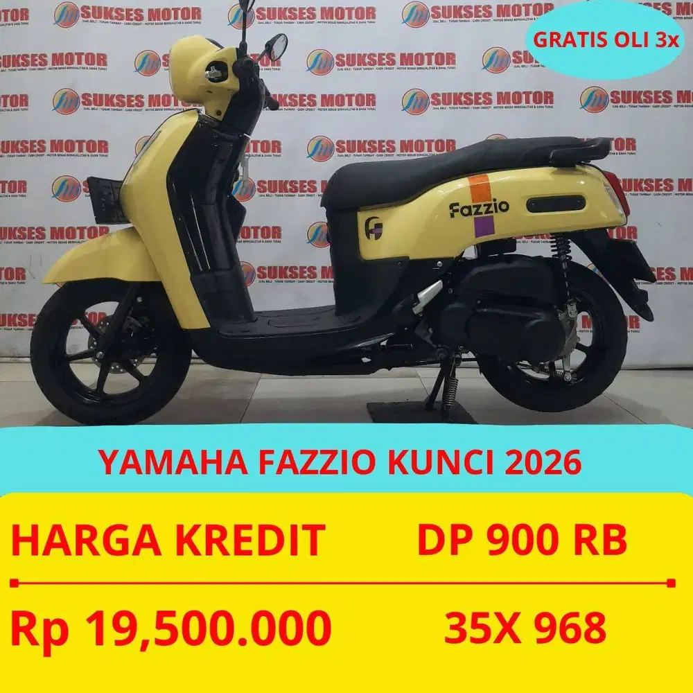 YAMAHA FAZZIO KUNCI 2026 DP MURAH 900 RIBU GUYSS
