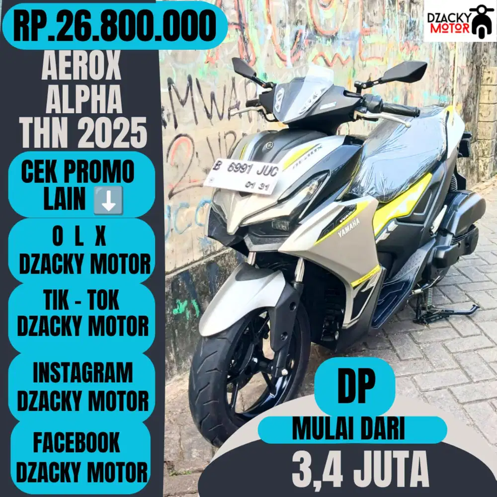 AEROX ALPHA STANDAR THN 2025 SECOND LIKE NEW