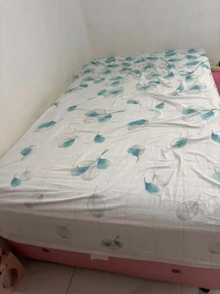 Ranjang spring bed single 120 cm x 200 cm ( gratis)