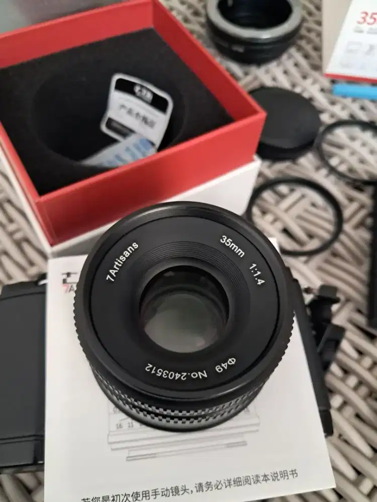 LENSA M43,MFT 7ARTISANT 35MM F1.4 LIKE NEW
