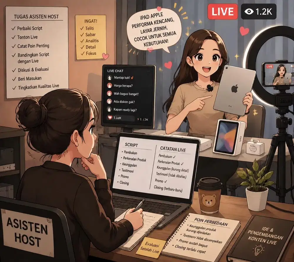 Asistant Host Live