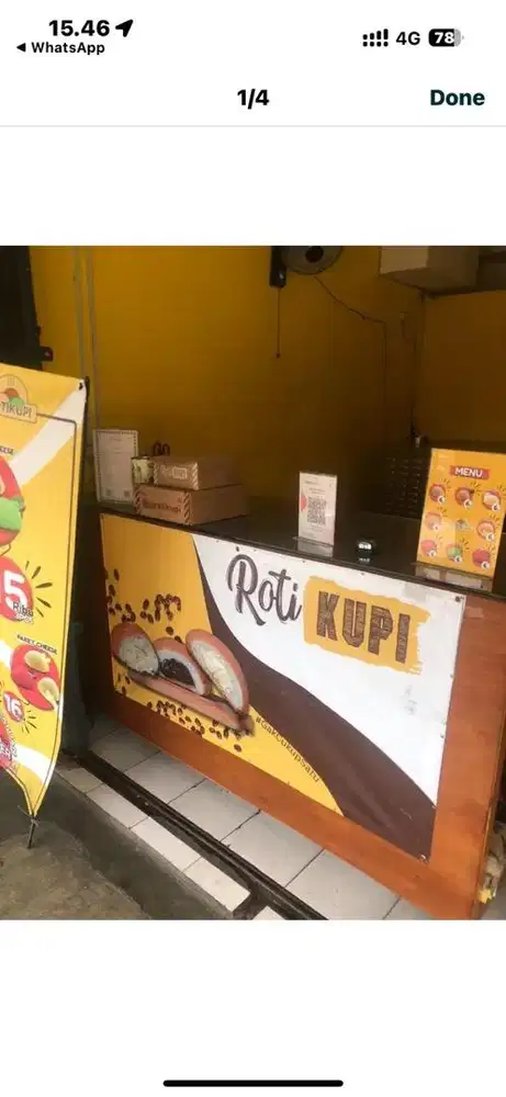 Meja kasir ex toko roti