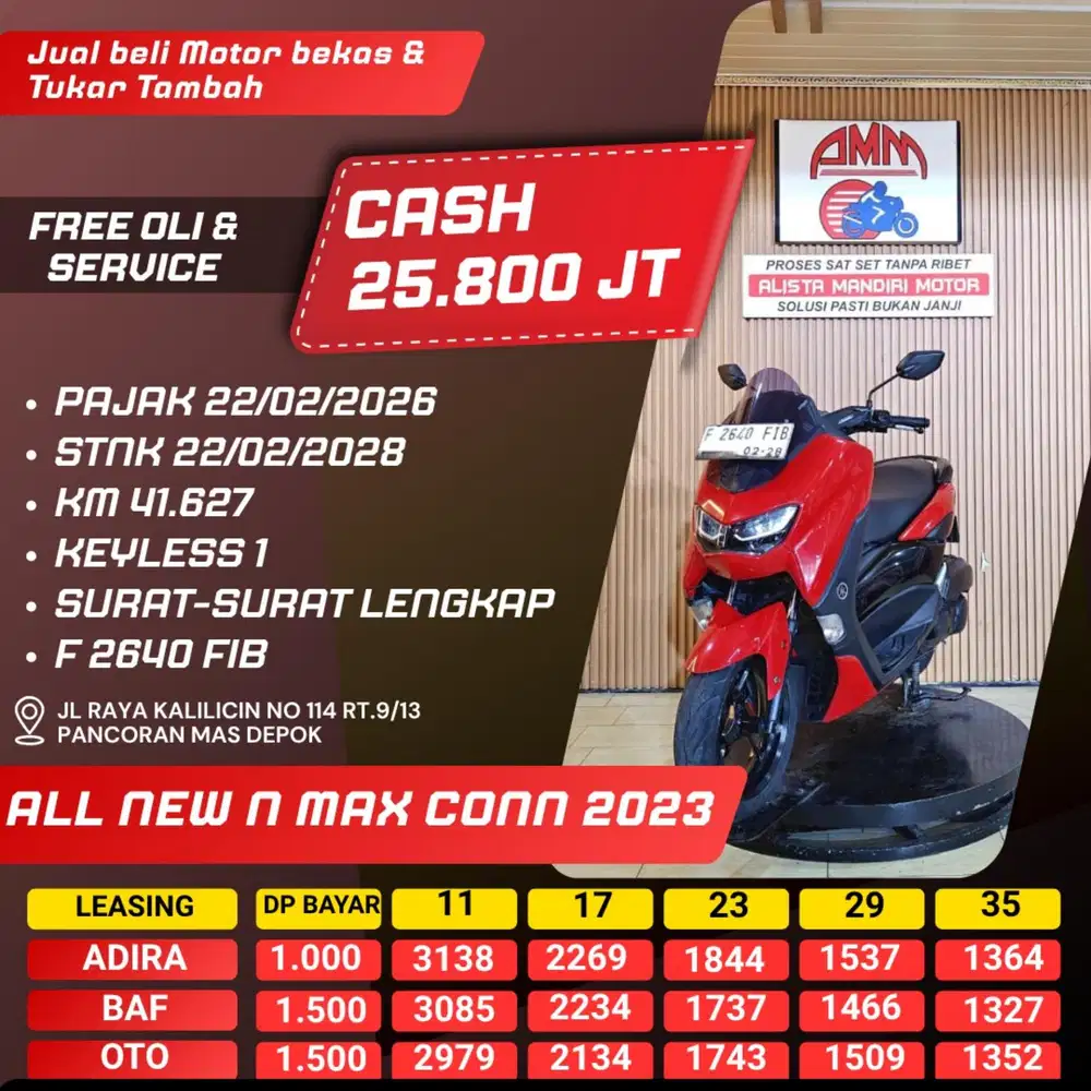ALL NEW N MAX CONN 2023 DP 1 JUTA SPAYLATER CC 0% CASH / KREDIT ALISTA