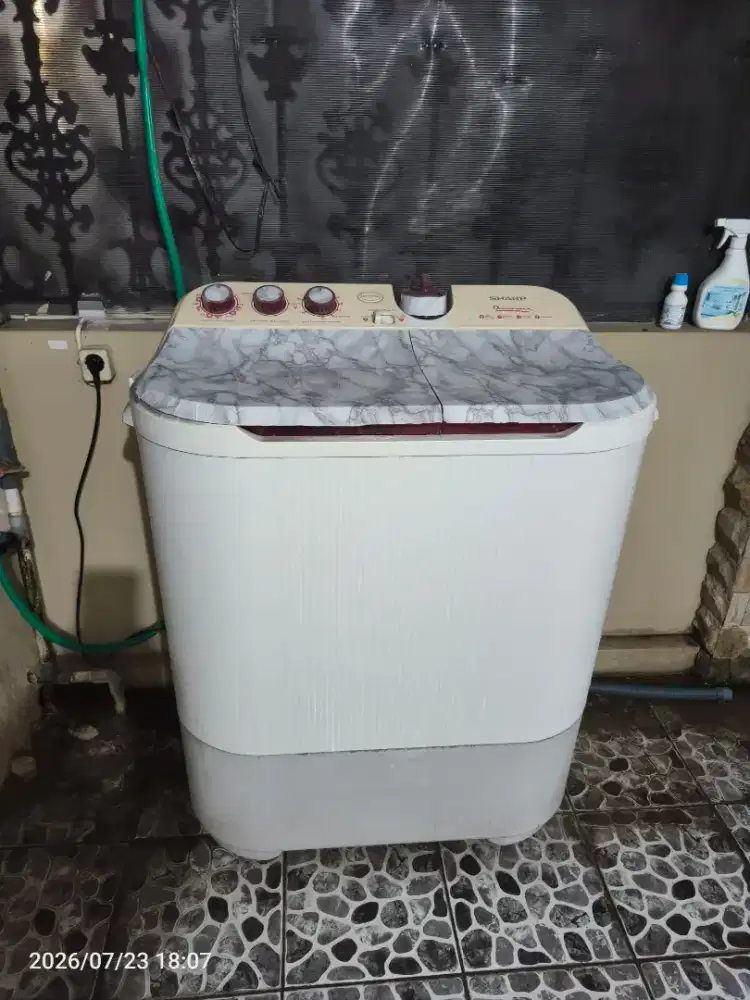 Mesin cuci sharp 2 tabung 9.5 kg