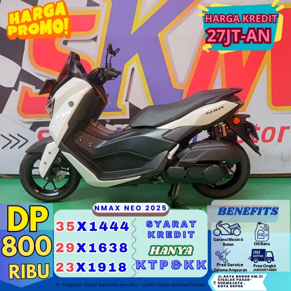 Proses kilat KTP+KK Yamaha neo xmax 2015 Cash Credit