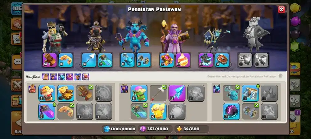 menjual akun coc/ Class Of Clans