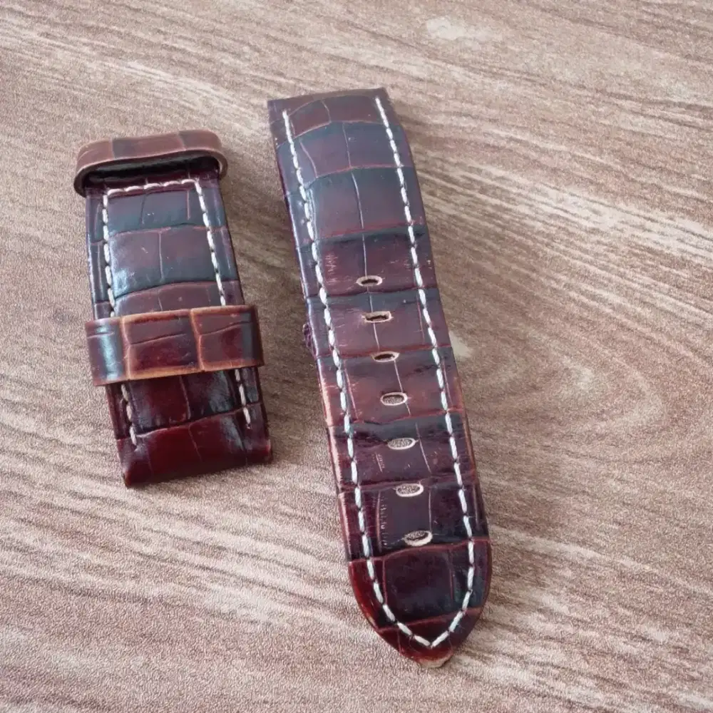 Strap Panerai Coklat Motif Croco