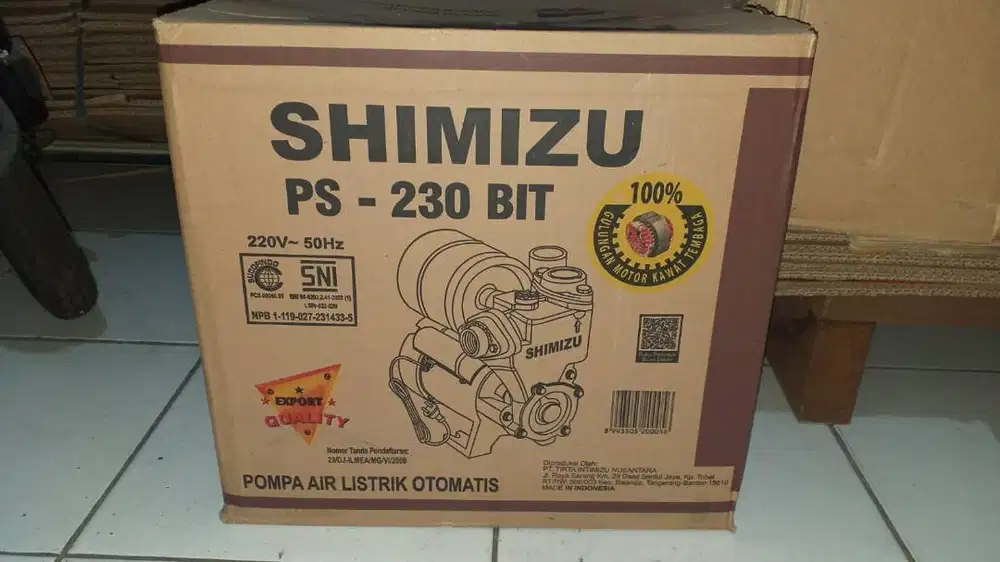 Pompa Air Listrik Otomatis - Shimizu - PS 230 Bit - BEKAS - RUSAK