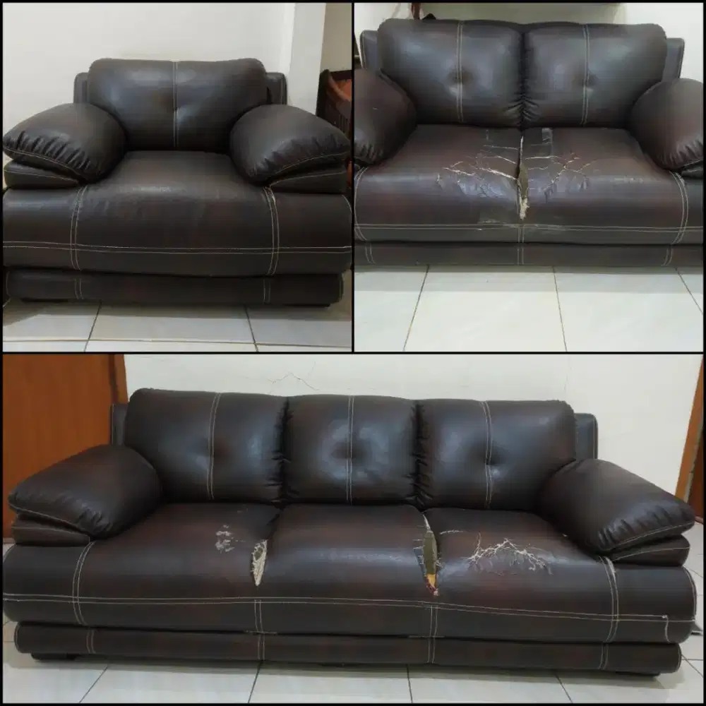 Dijual Sofa Set 3-2-1 Dudukan – Kulit Oscar