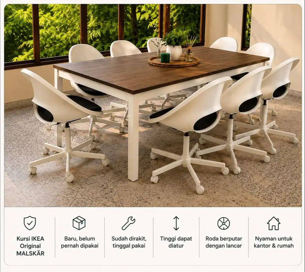 Kursi IKEA MALSKÄR Original | Baru | Sudah Dirakit | Rp550.000