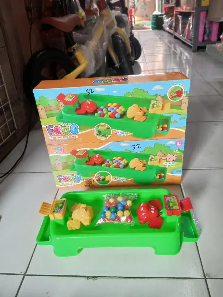 Mainan anak hungry frog 2 arah