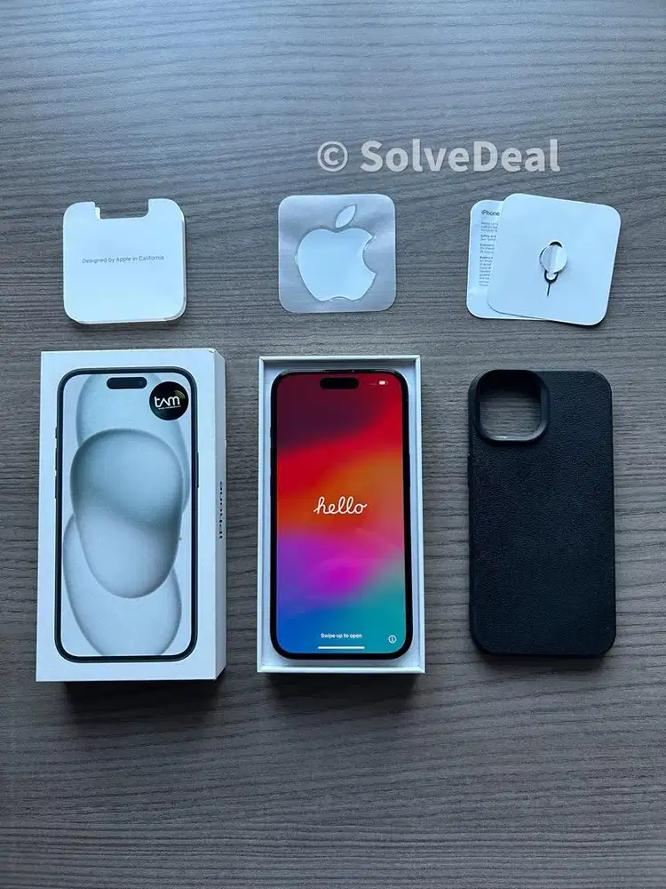 Apple iPhone 15 256GB Black Ibox Original Mulus Garansi Resmi