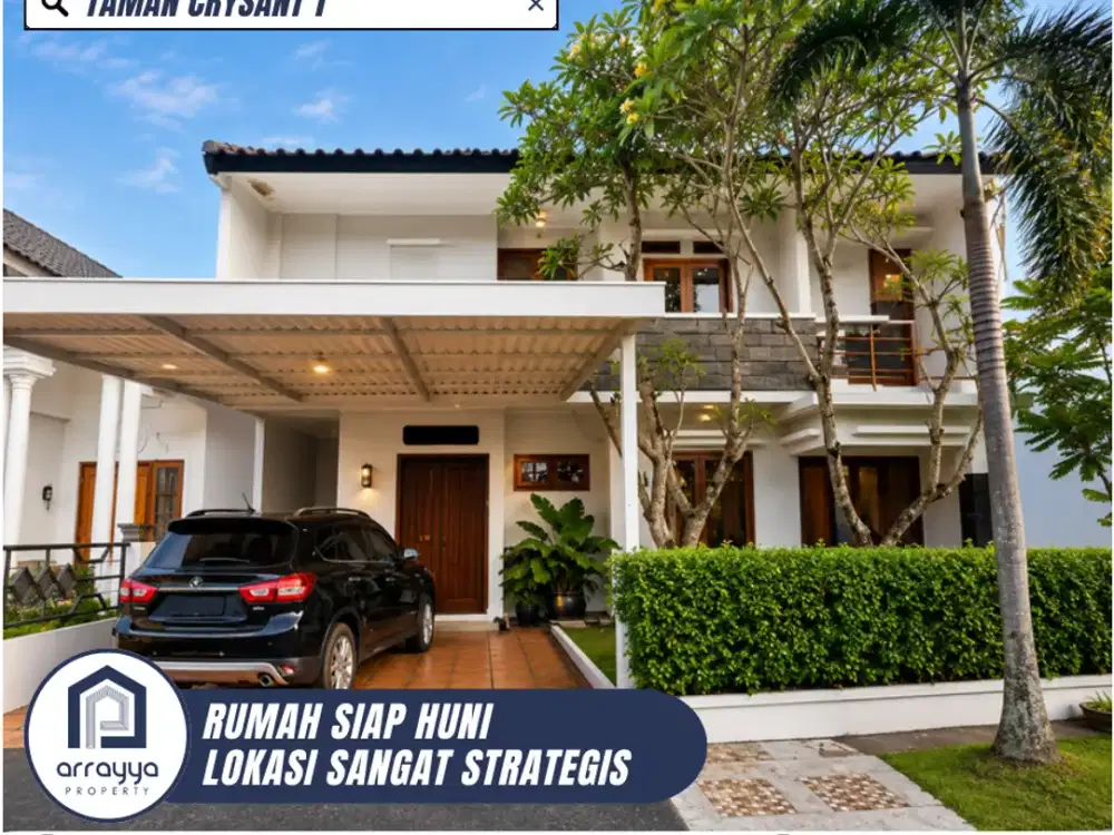 DIJUAL RUMAH 2 LANTAI SIAP HUNI LOKASI SANGAT STRATEGIS DI TAMAN CHRYSANT (MDB32)