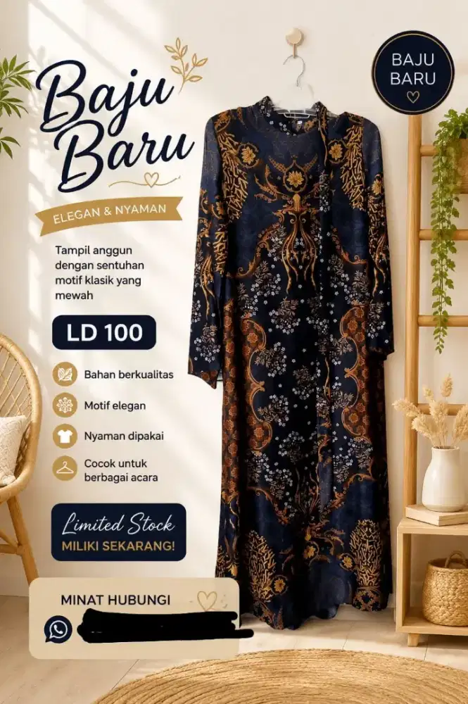 Baju muslim mewah ld 115