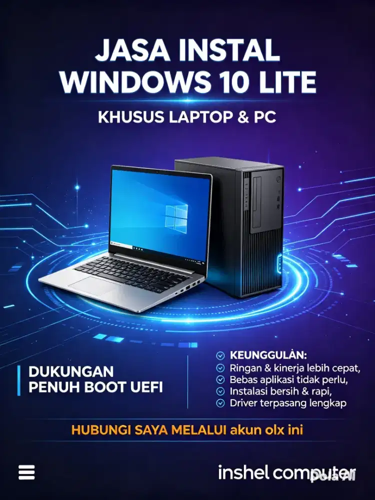 Jasa Repair Windows 10 Lite
