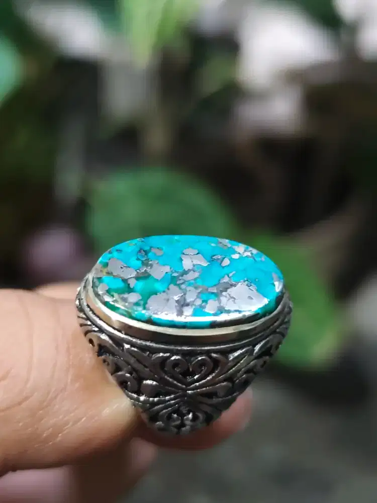 Lawasan pirus persia ring 16