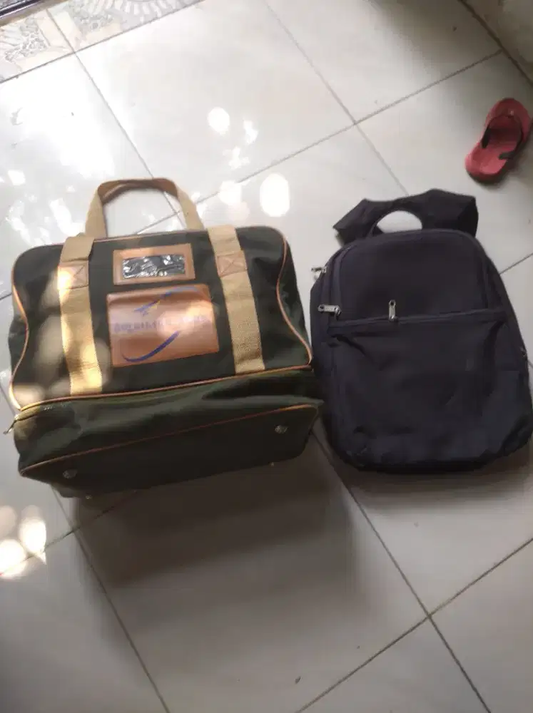 Tas minggat murah bonus tas ransel