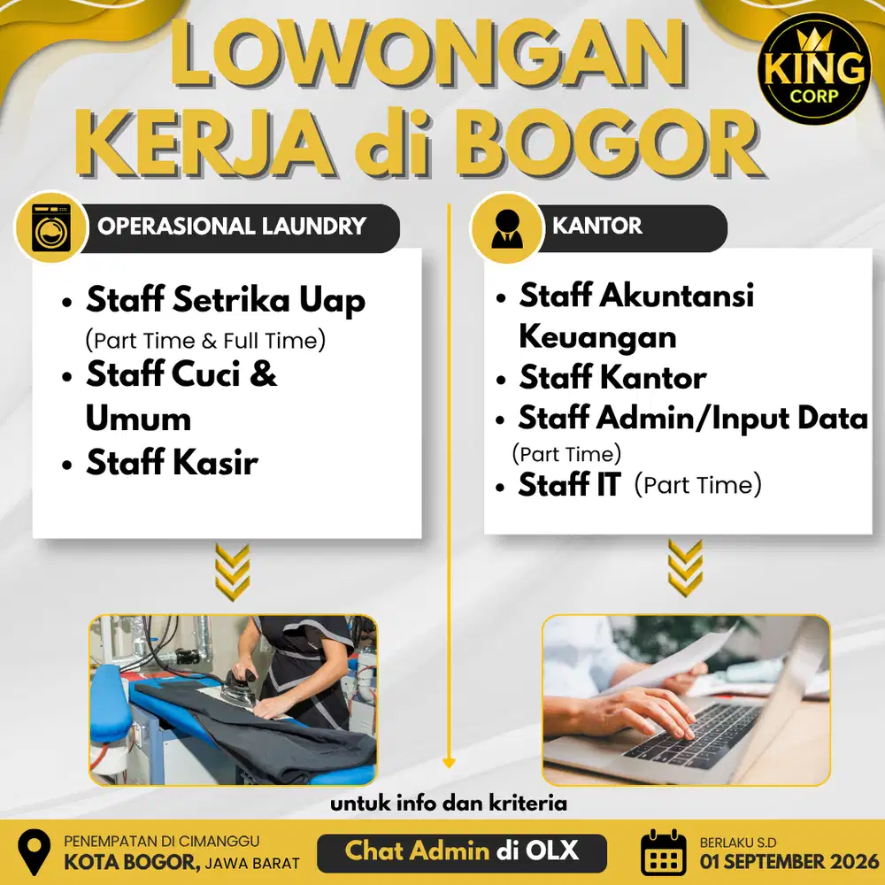 LOWONGAN KERJA di BOGOR