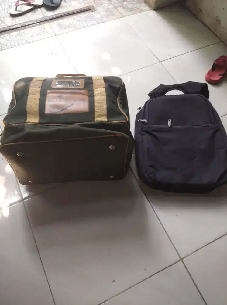 Tas minggat murah bonus tas ransel