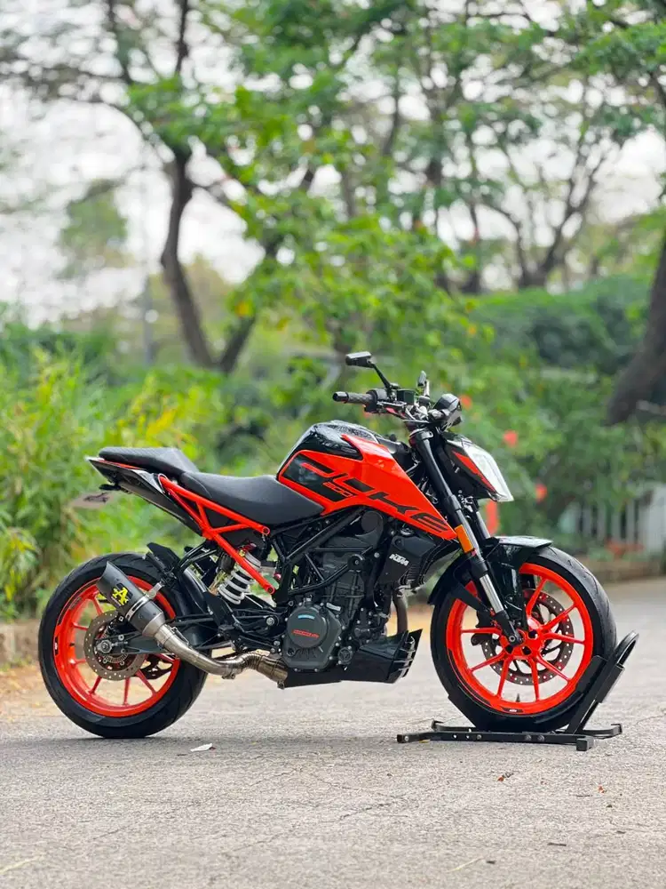 KTM DUKE 200 ABS 2021 ORANGE KM 7K PAJAK PANJANG FULL ORIGINAL