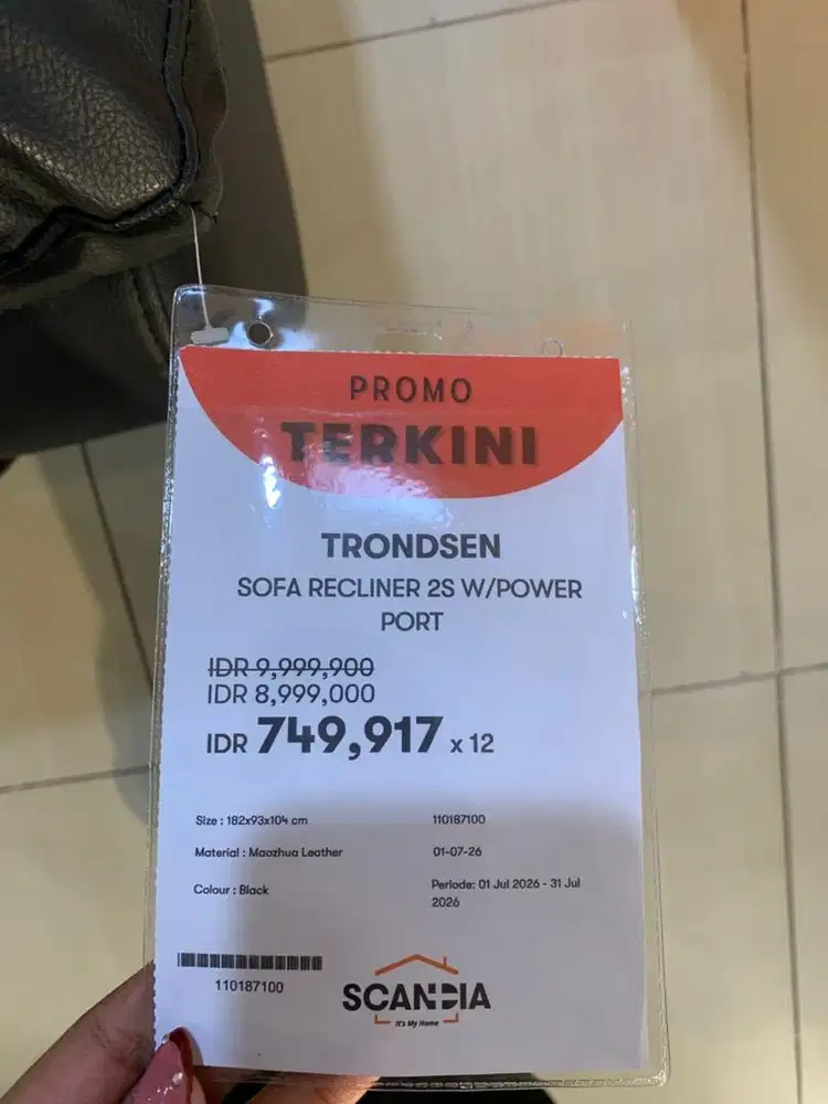CICILAN FREE 2x SOFA TRONDOSEN RECLINER