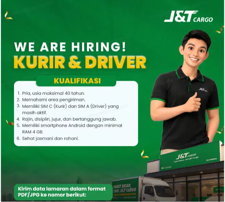 lowongan pekerjaan J&T CARGO