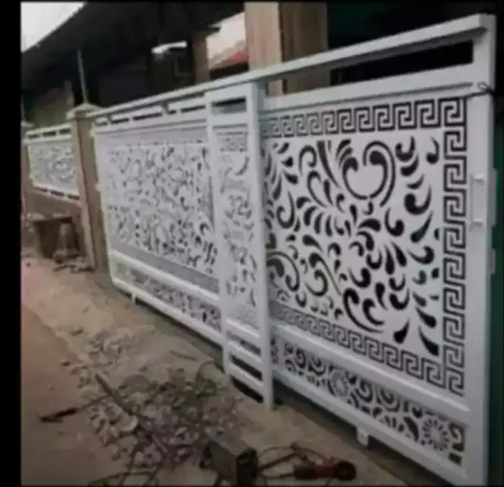 Pintu gerbang plat laser cutting