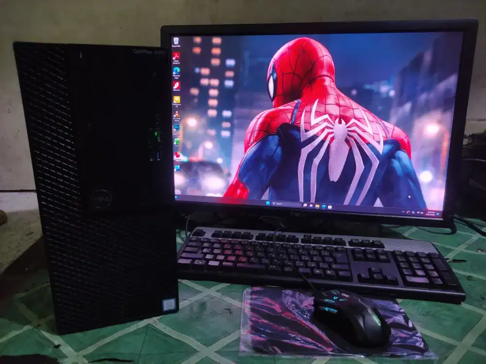 PC Dell Core i5 Gen 8 RAM 8GB SSD 256GB+HDD 500GB Fullset,Bergaransi