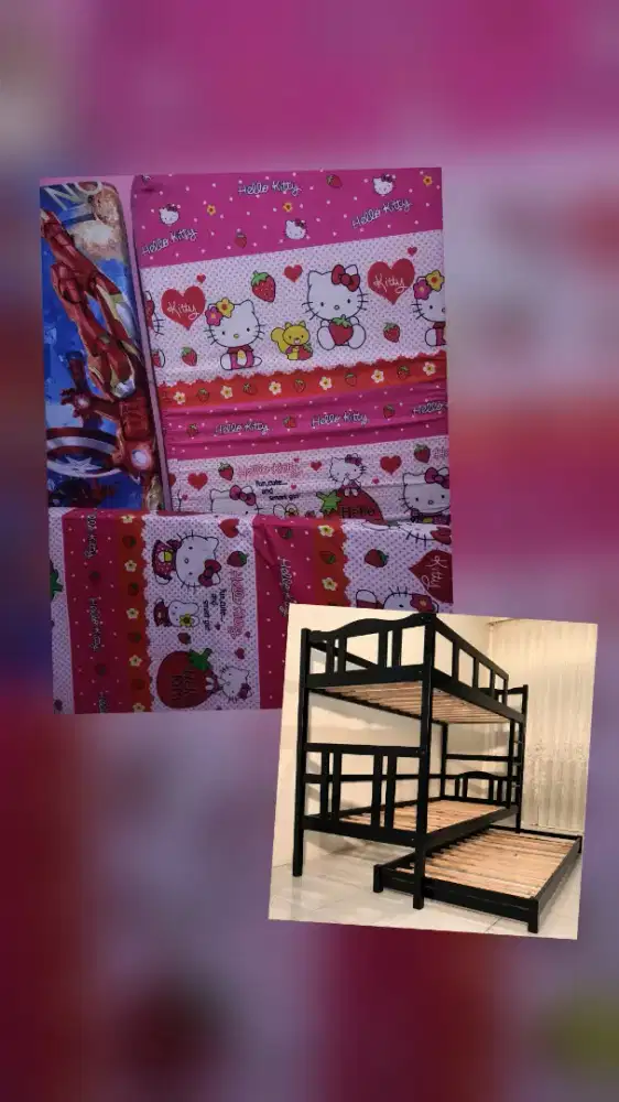 Ranjang 3 susun (Kayu)
