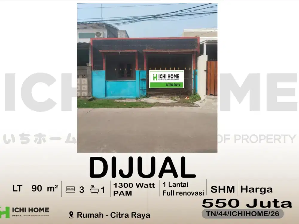 Rumah Cantik Terbaik Idaman Nyaman di Citra Raya Tangerang